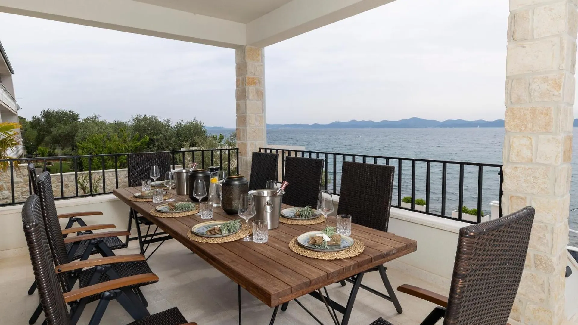 Luxury Beachfront Villa In Kozino, Zadar With Stunning Sea Views