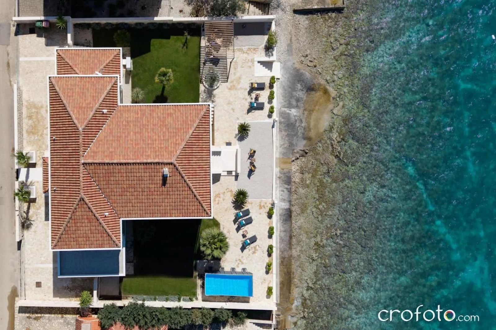 Luxury Beachfront Villa In Kozino, Zadar With Stunning Sea Views